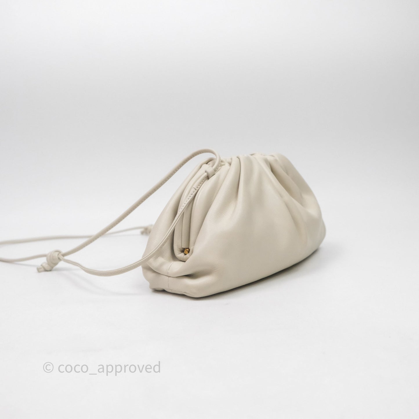 Bottega Veneta The Mini Pouch Ivory Calfskin