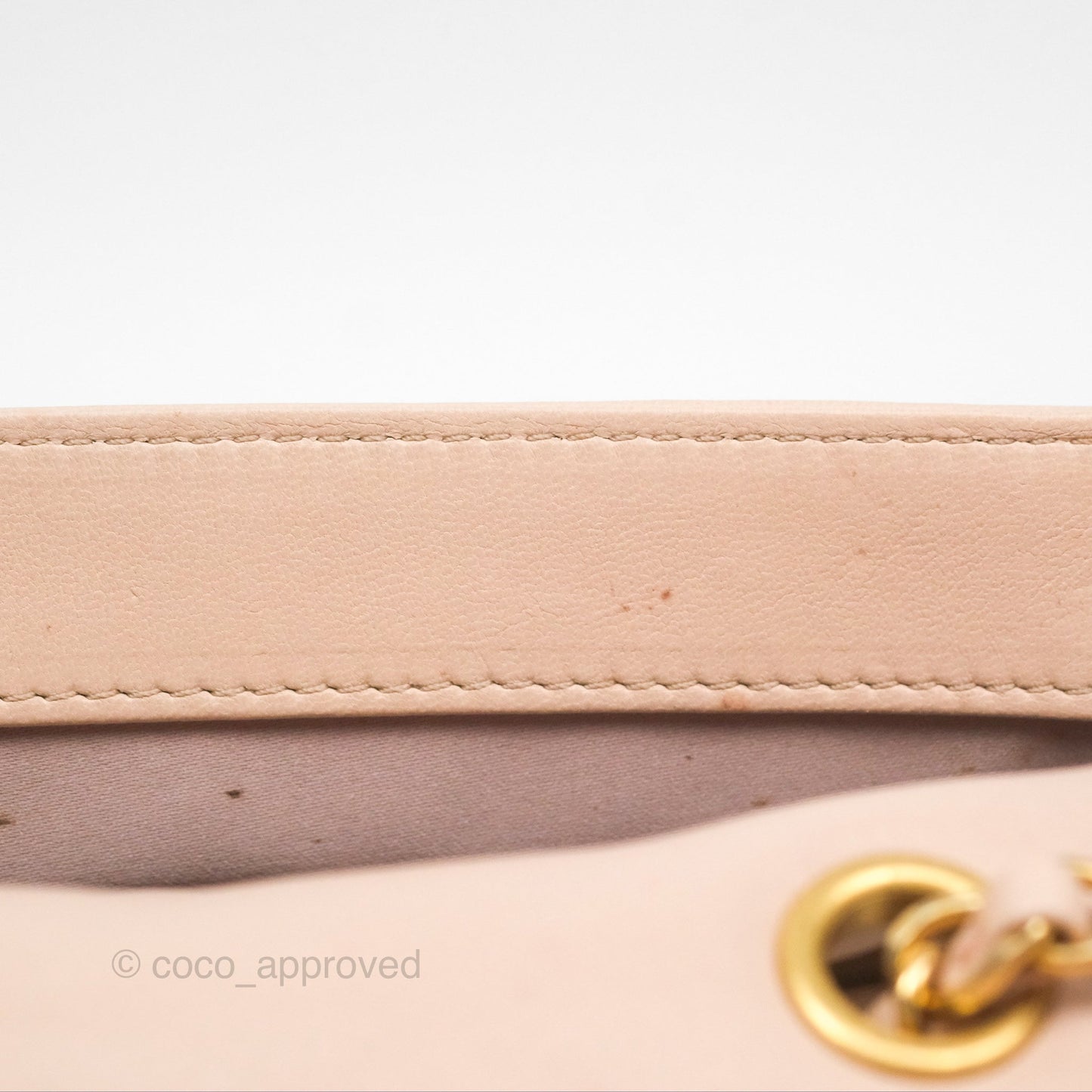 Chanel Flap Bag Pink Aged Gold Hardware