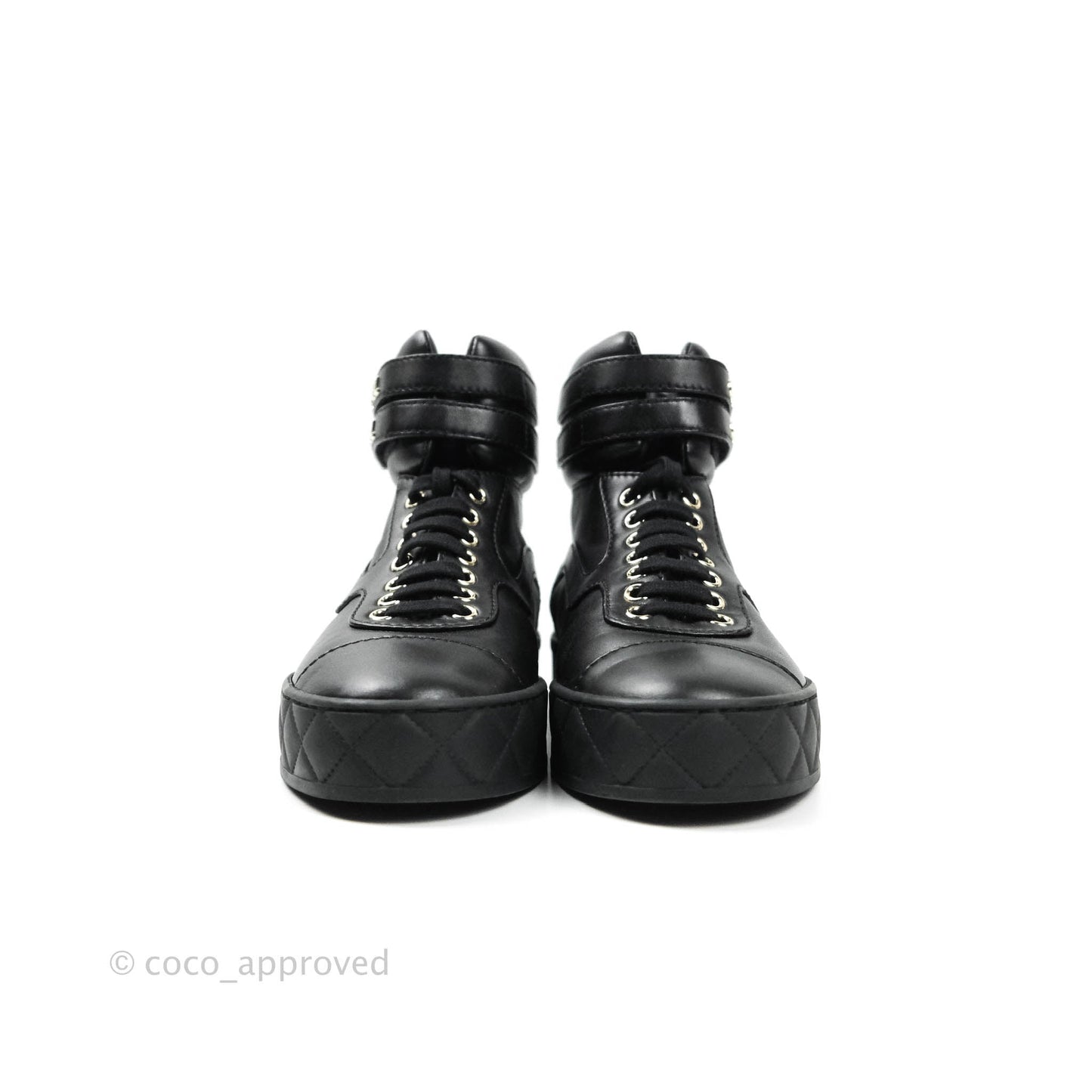 Chanel 2019/20AW Black Ankle Strap Sneakers Lambskin