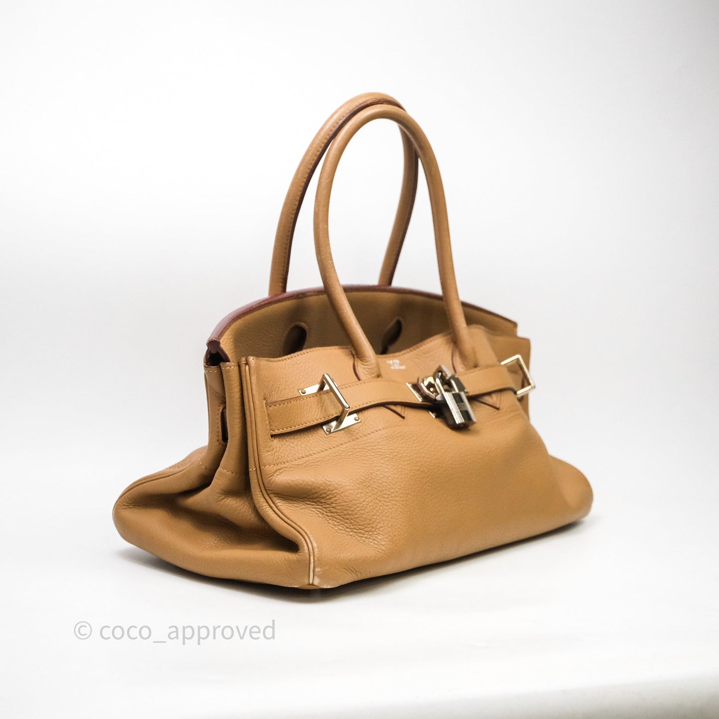 Hermès Birkin JPG Shoulder Bag 42 Tabac Camel 24 Palladium Hardware