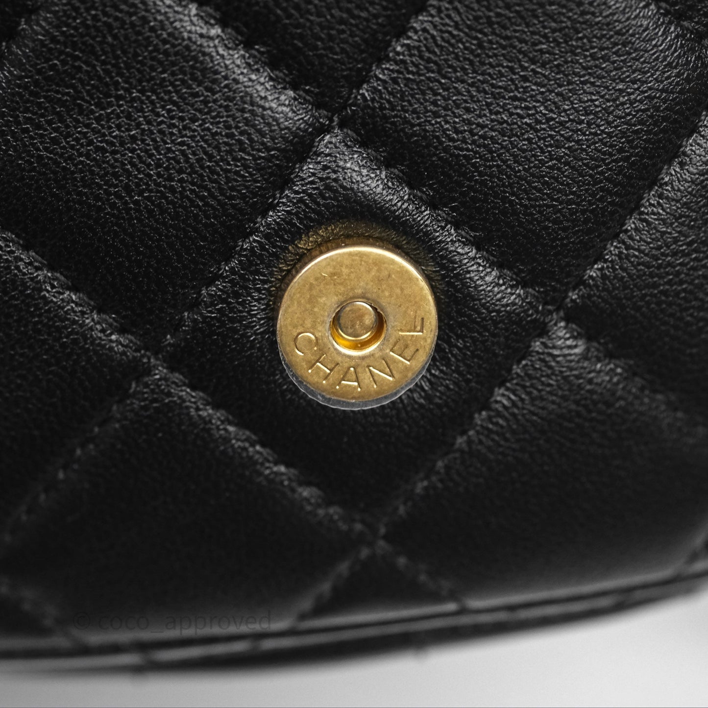Chanel Double Pocket Black Lambskin Gold Hardware