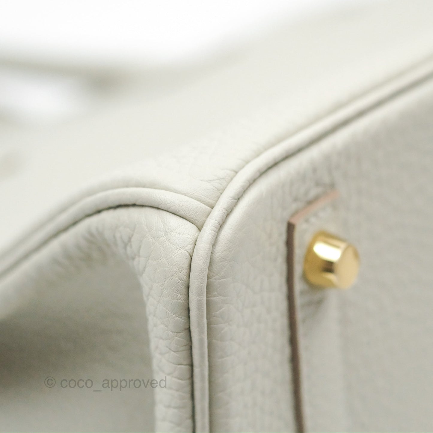 Hermès Retourne Birkin 30 Gris Perle 80 Togo Gold Hardware