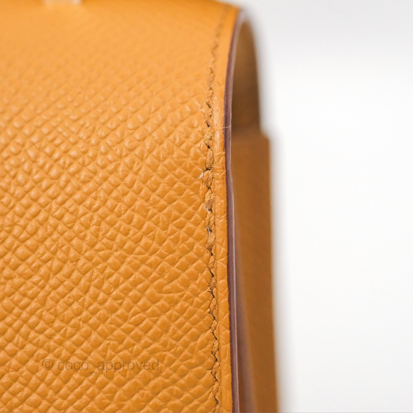 Hermès Constance Mini 18cm Mirror Sesame 2S Epsom Gold Hardware