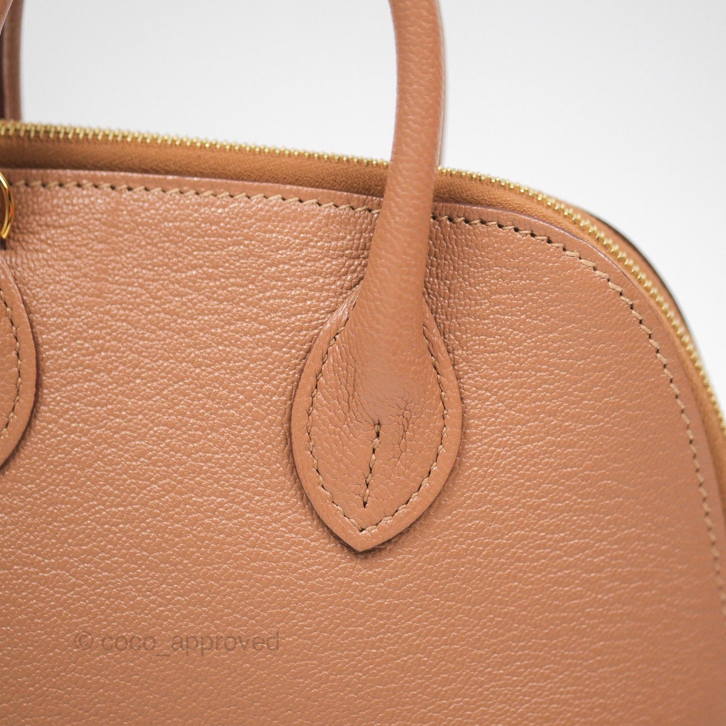 Hermès Bolide Mini 1923 Quebracho 2J Chevre Mysore Gold Hardware