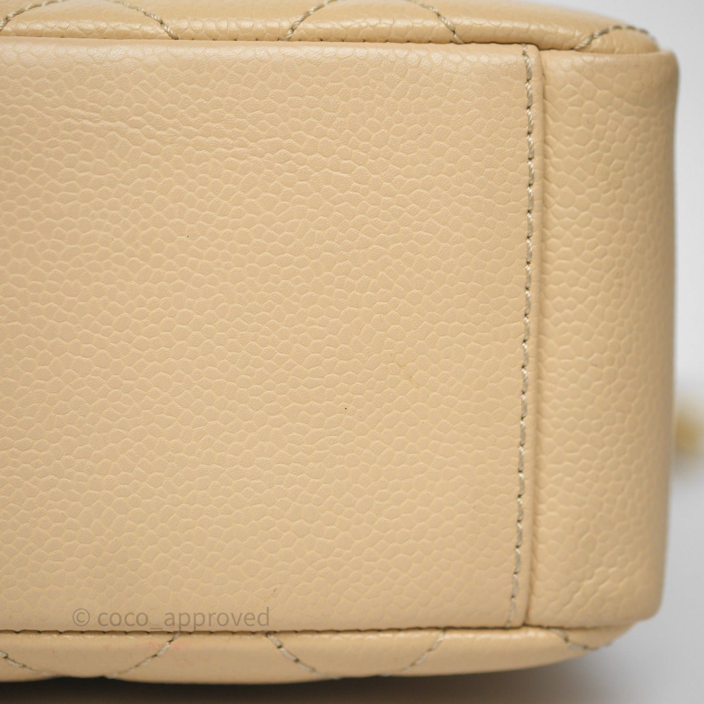 Chanel PST Tote Beige Caviar Gold Hardware