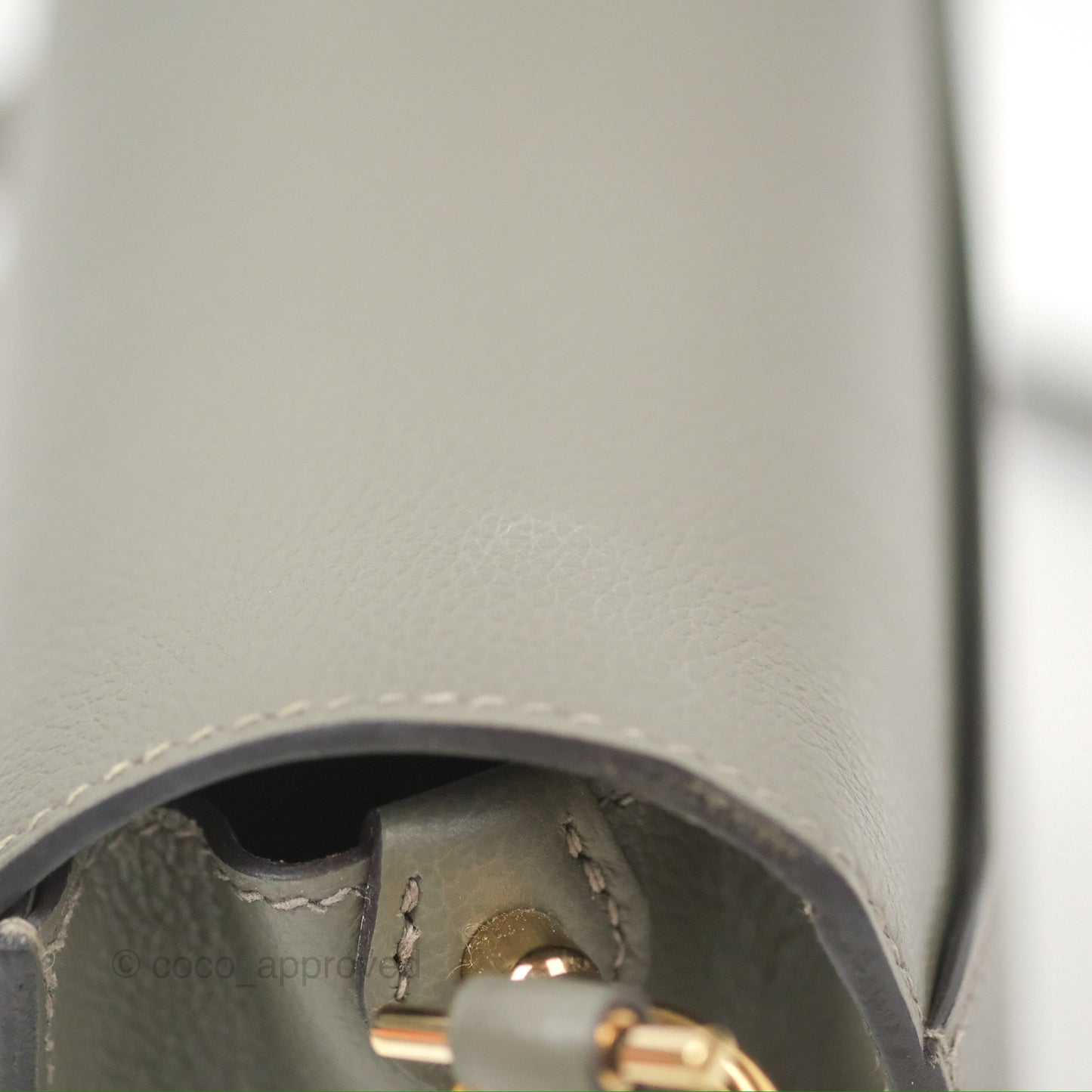 Hermès Roulis Mini 18 Gris Meyer 0L Evercolor Permabrass Hardware