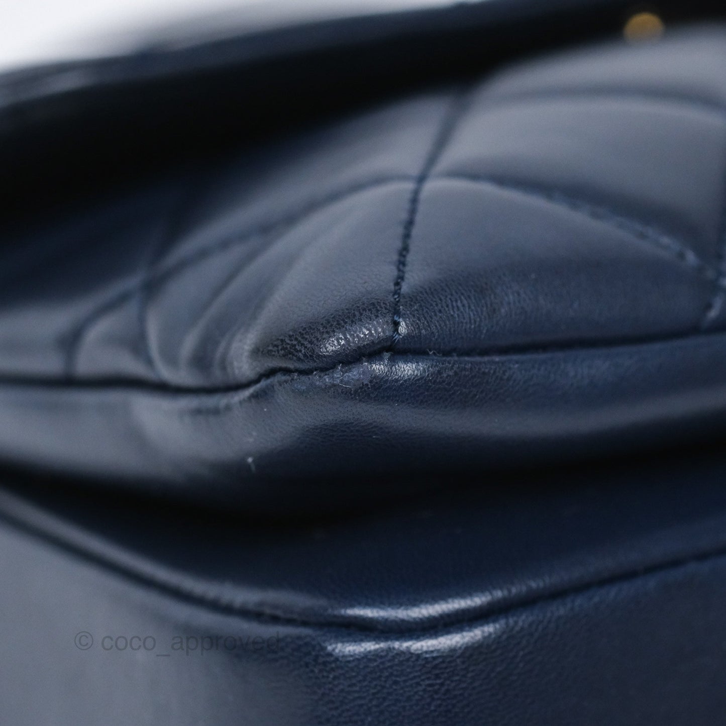 Chanel Small Trendy CC Navy Lambskin Gold Hardware