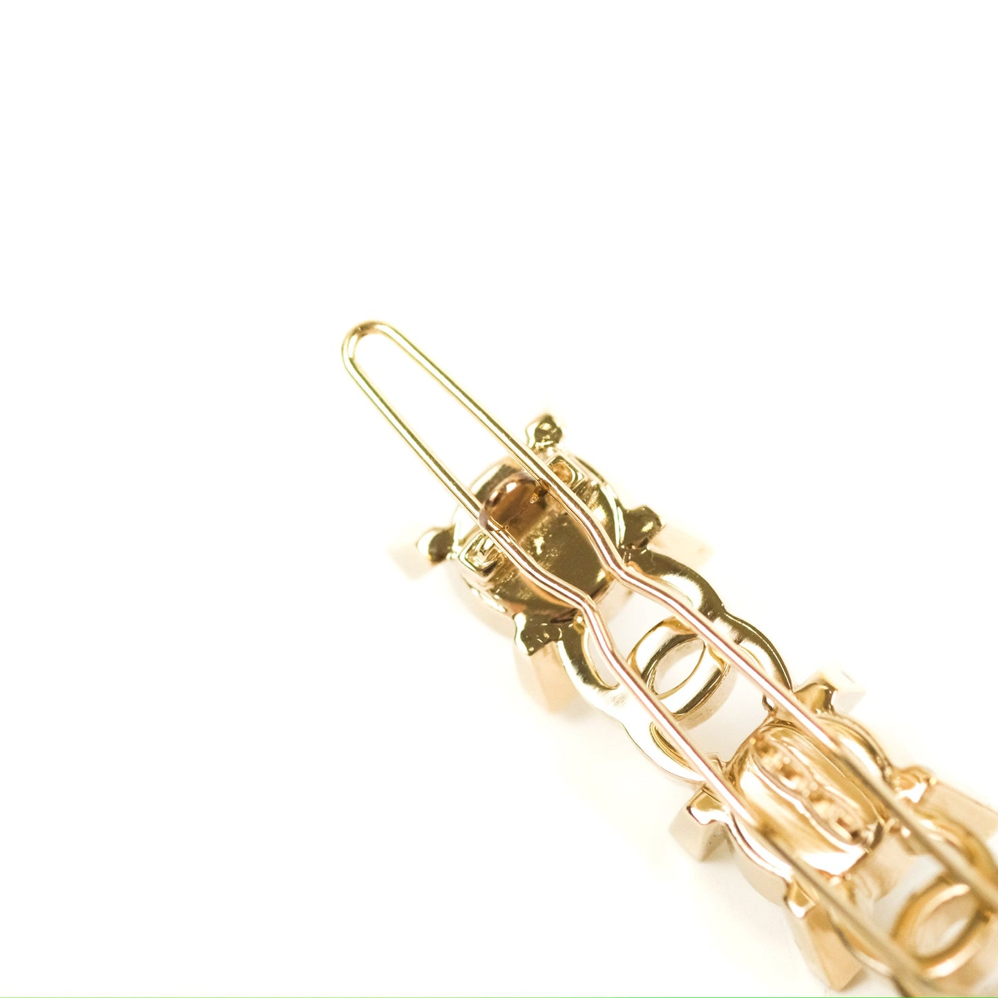 Chanel CC Pearl Hair Clip Gold Tone 21A