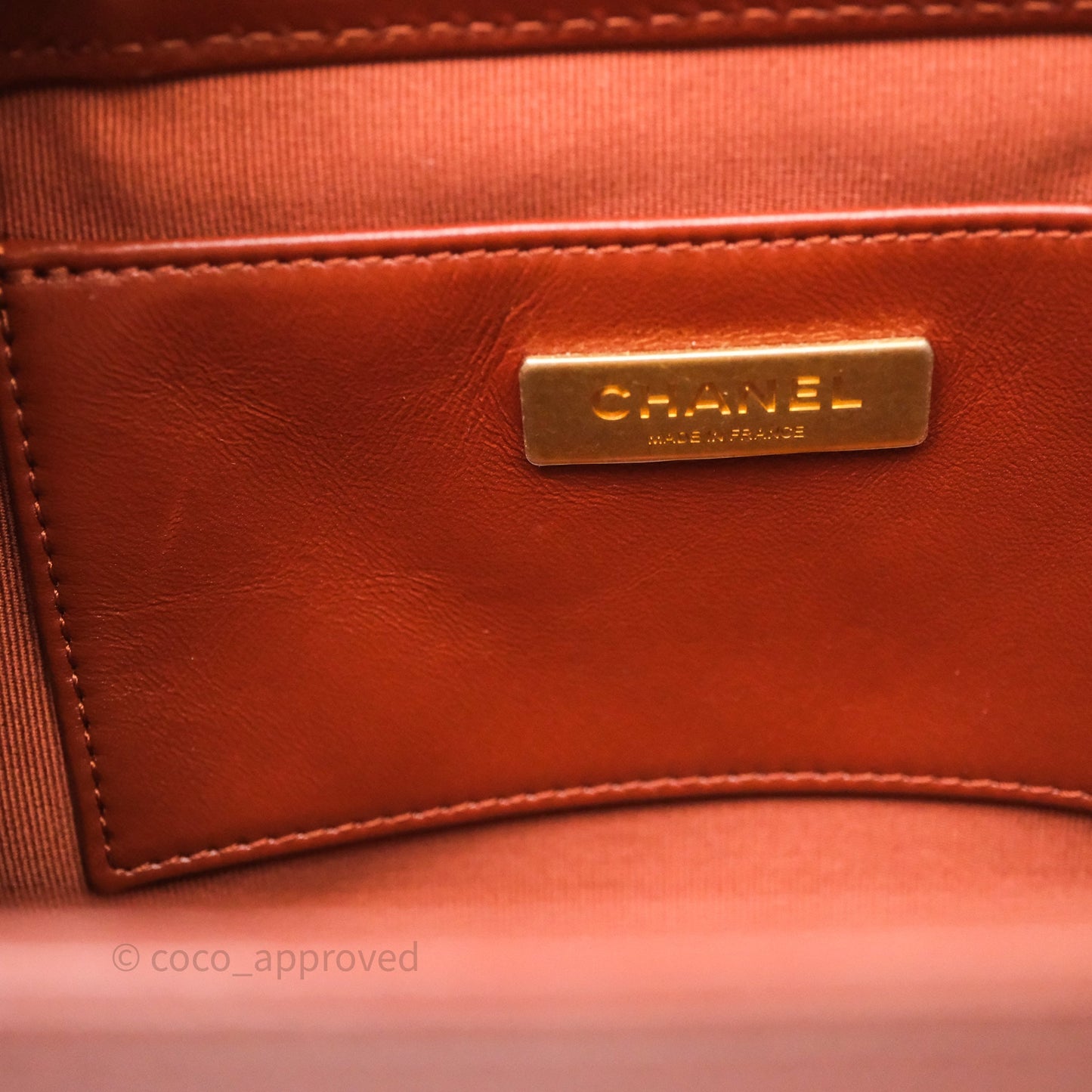 Chanel Mini Cocodoc Doctor Bag Quilted Brown Shiny Lambskin Aged Gold Hardware 24A