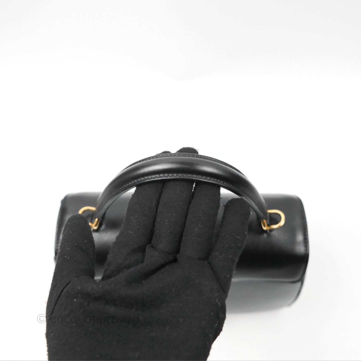 Celine Small 16 Bag Black Satinated Calfskin
