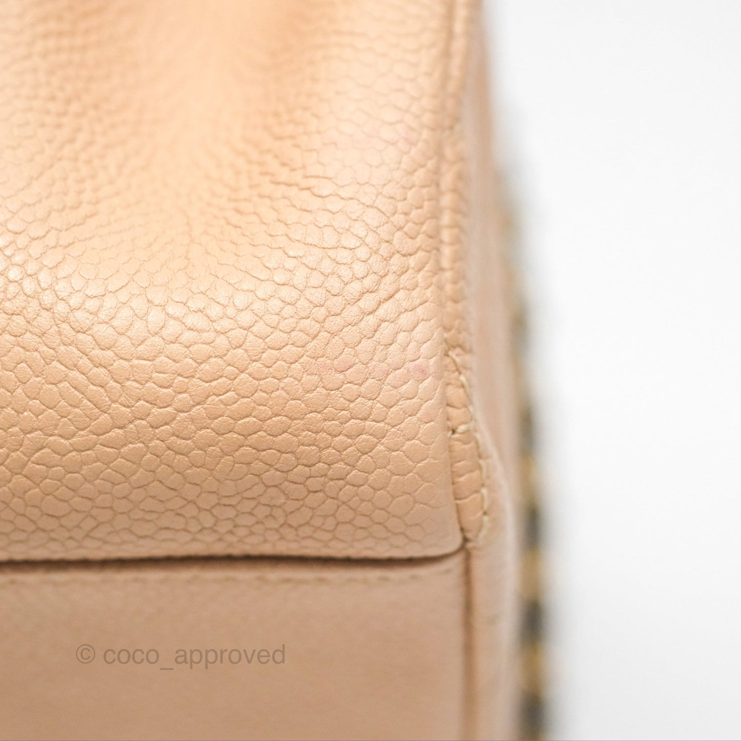 Chanel Small CC Filigree Flap Quilted Beige Black Caviar
