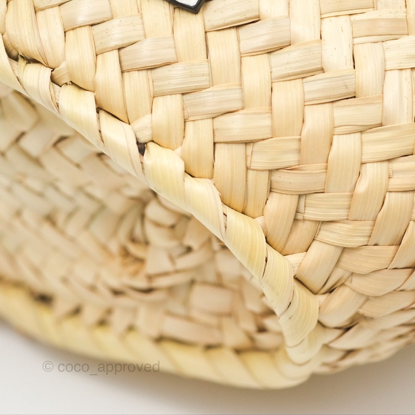 Loewe x Paula's Ibiza Anagram Woven Drawstring Bucket Bag White Natural