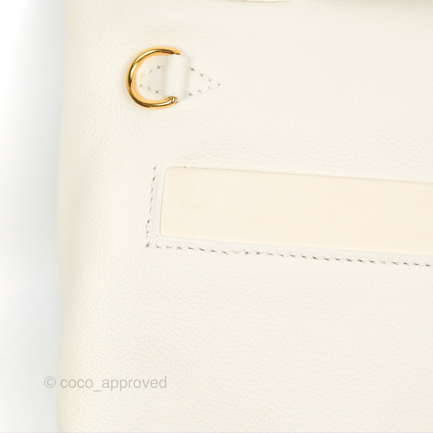 Hermès 24/24 21 Mini Blanc/Nata Evercolour/Swift Gold Hardware