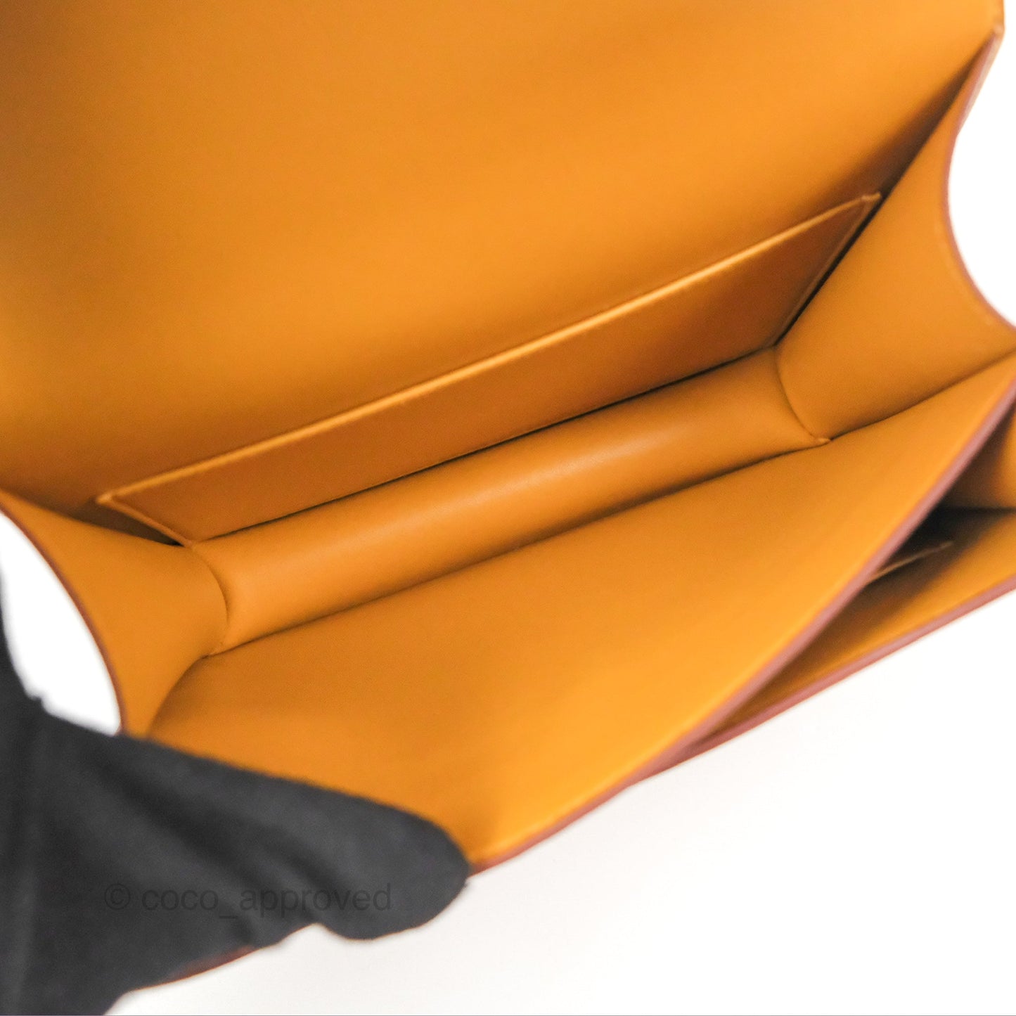 Hermès Constance Mini 18cm Mirror Sesame 2S Epsom Gold Hardware