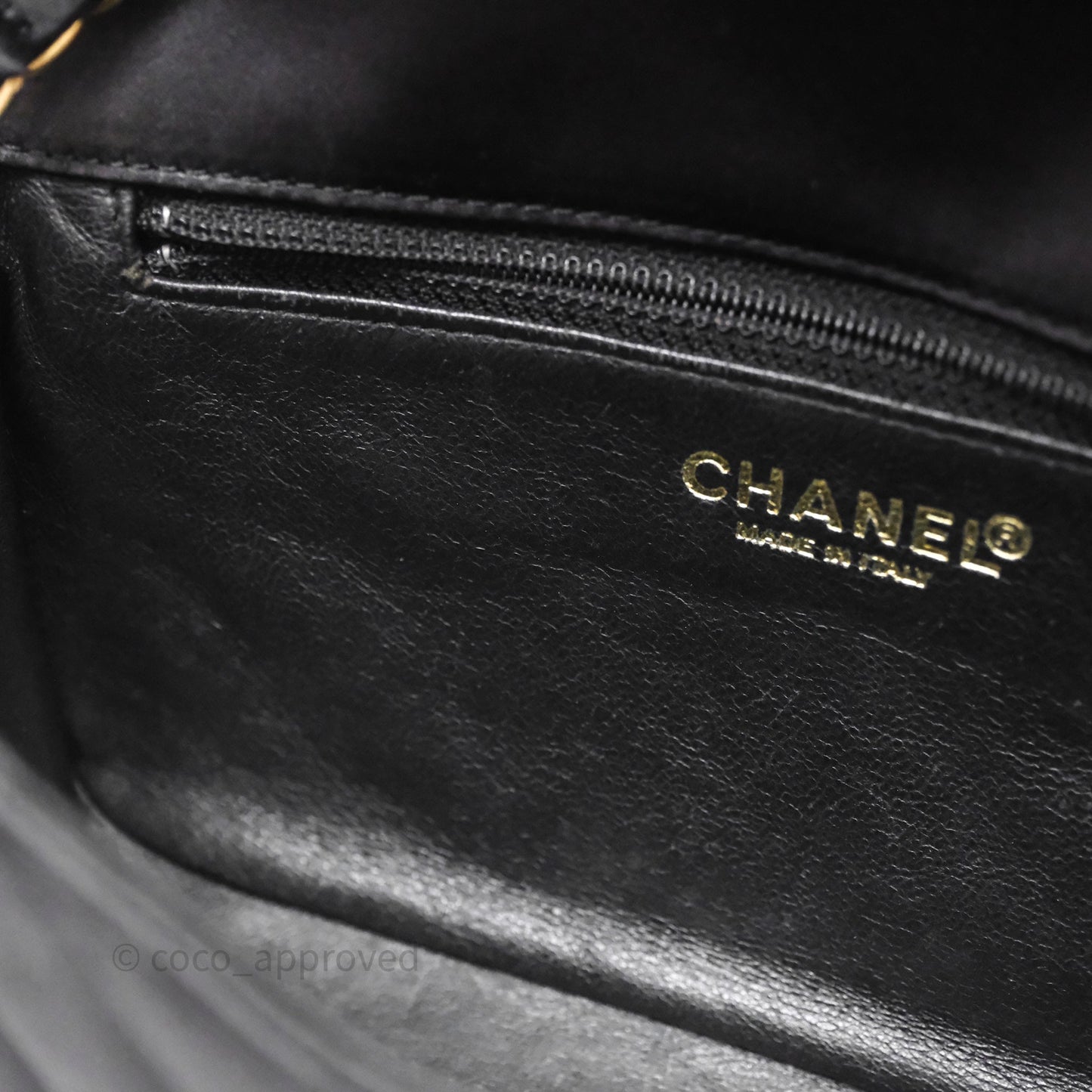 Chanel Vintage Mini Rectangular Black Satin Matte Gold Hardware