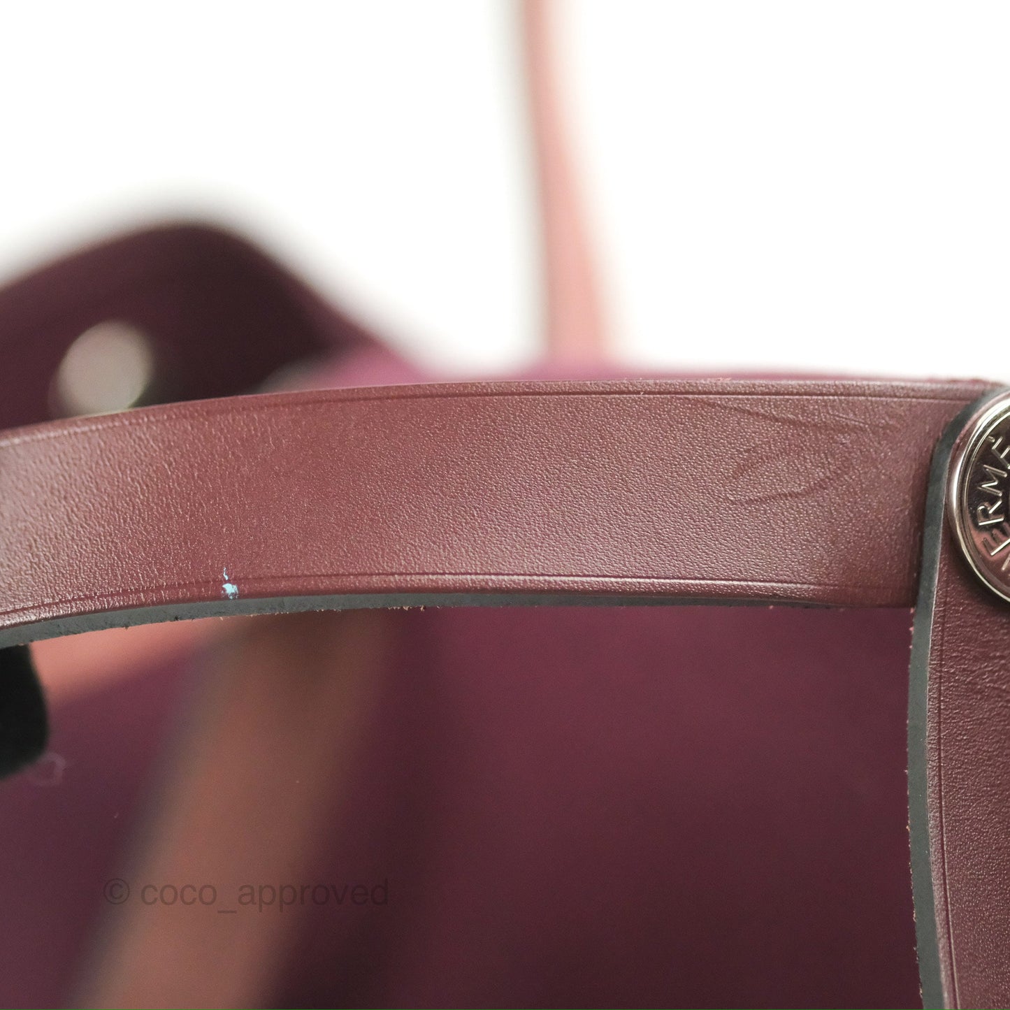 Hermès Cabag Elan Bag Purple Canvas