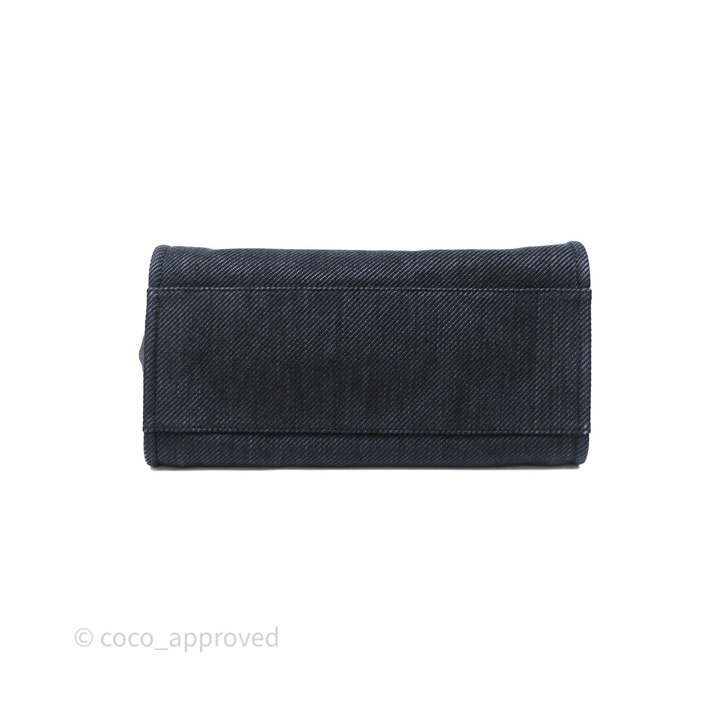 Chanel Large Deauville Charcoal Grey Canvas Light Gold Hardware