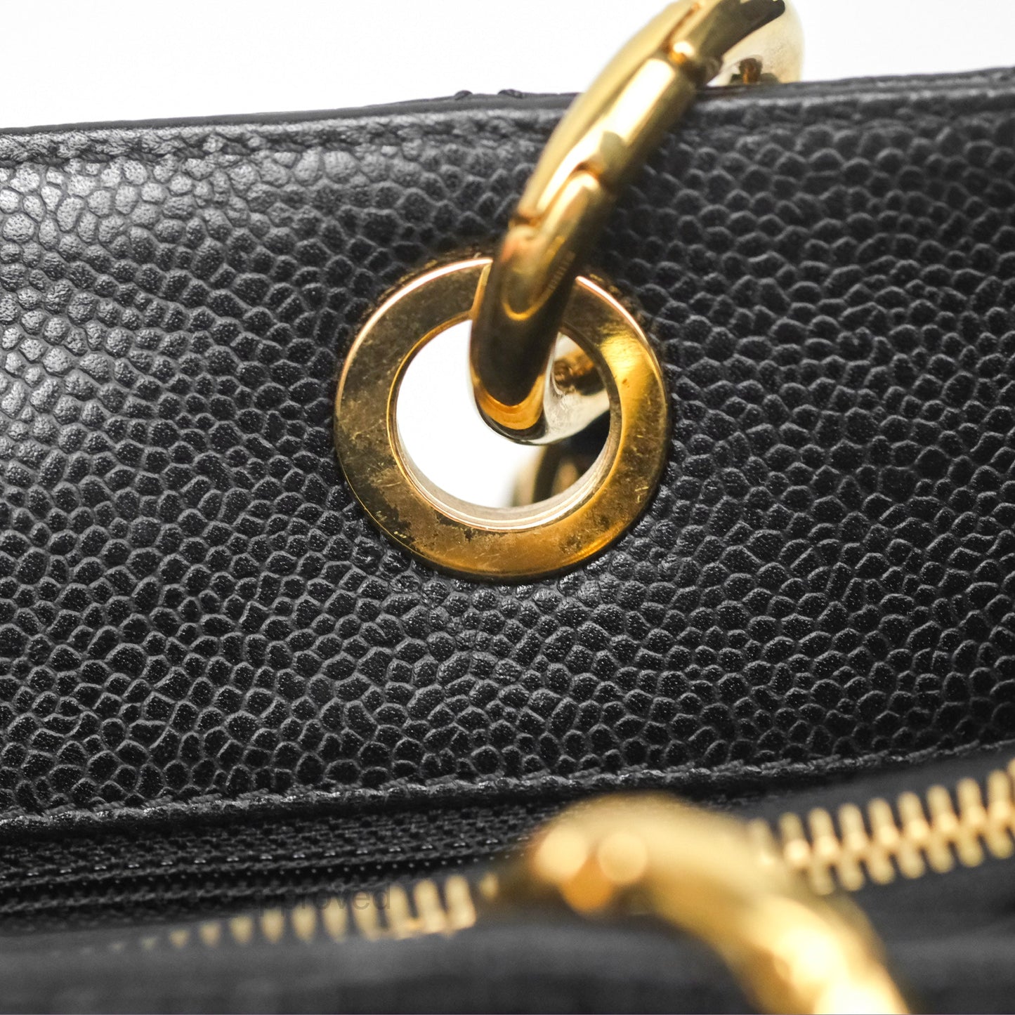 Chanel GST Black Caviar Gold Hardware