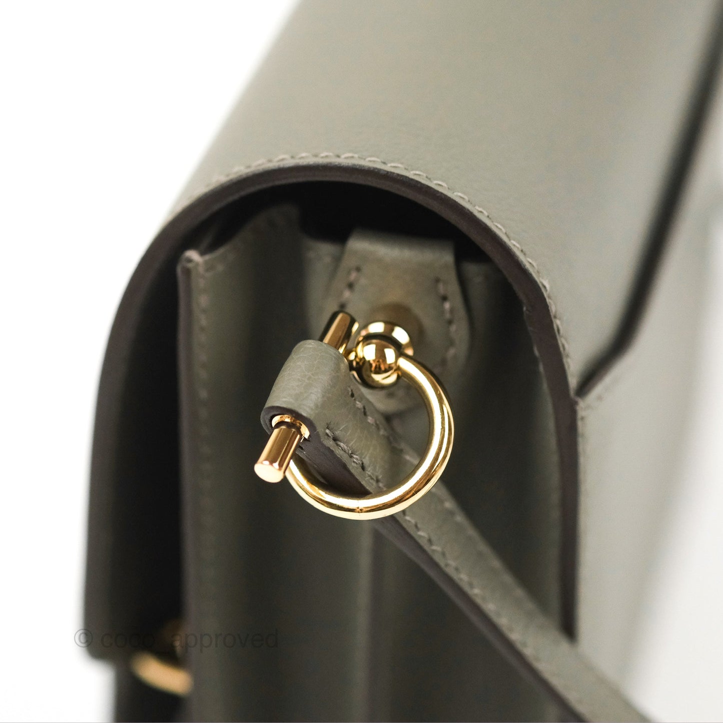 Hermès Roulis Mini 18 Gris Meyer 0L Evercolor Permabrass Hardware