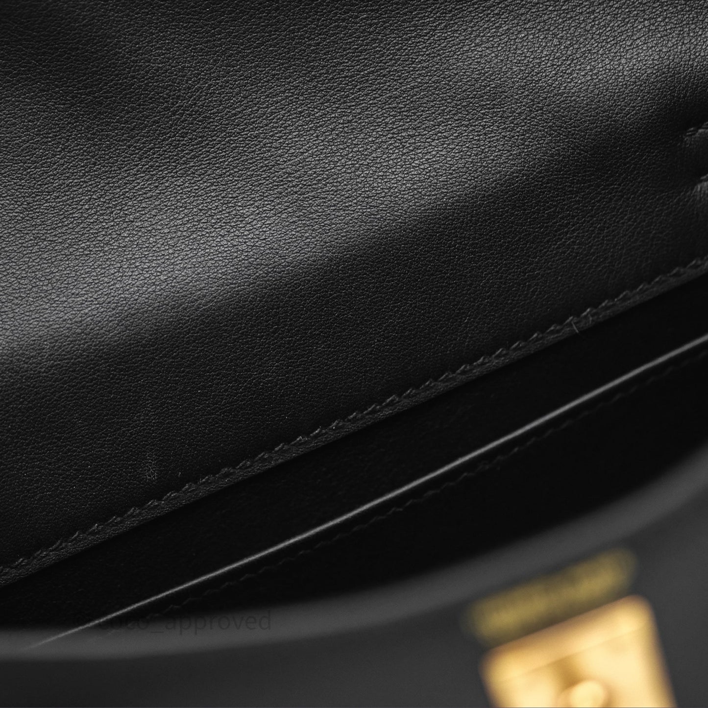 Hermès Kelly Danse II Bag Black Noir 89 Swift Gold Hardware