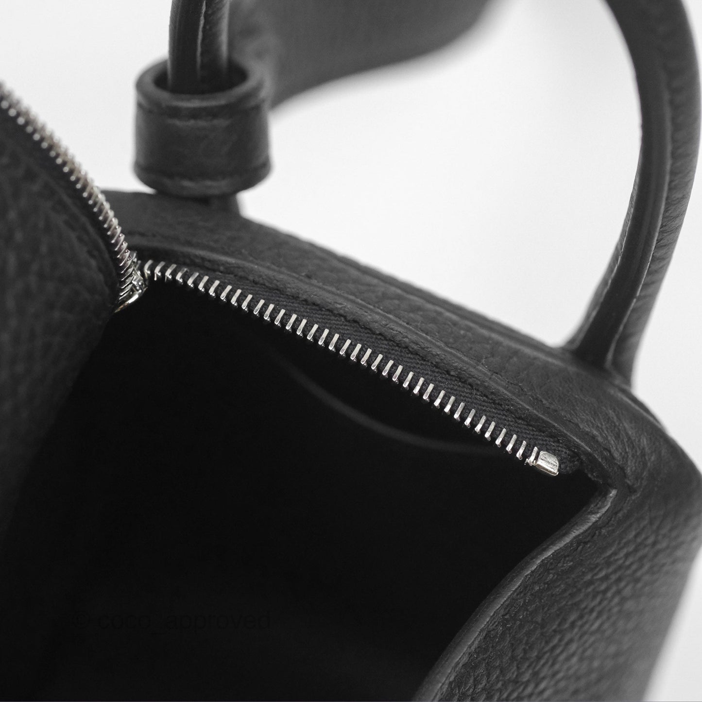 Hermès Mini Lindy 20 Noir 89 Clemence Palladium Hardware
