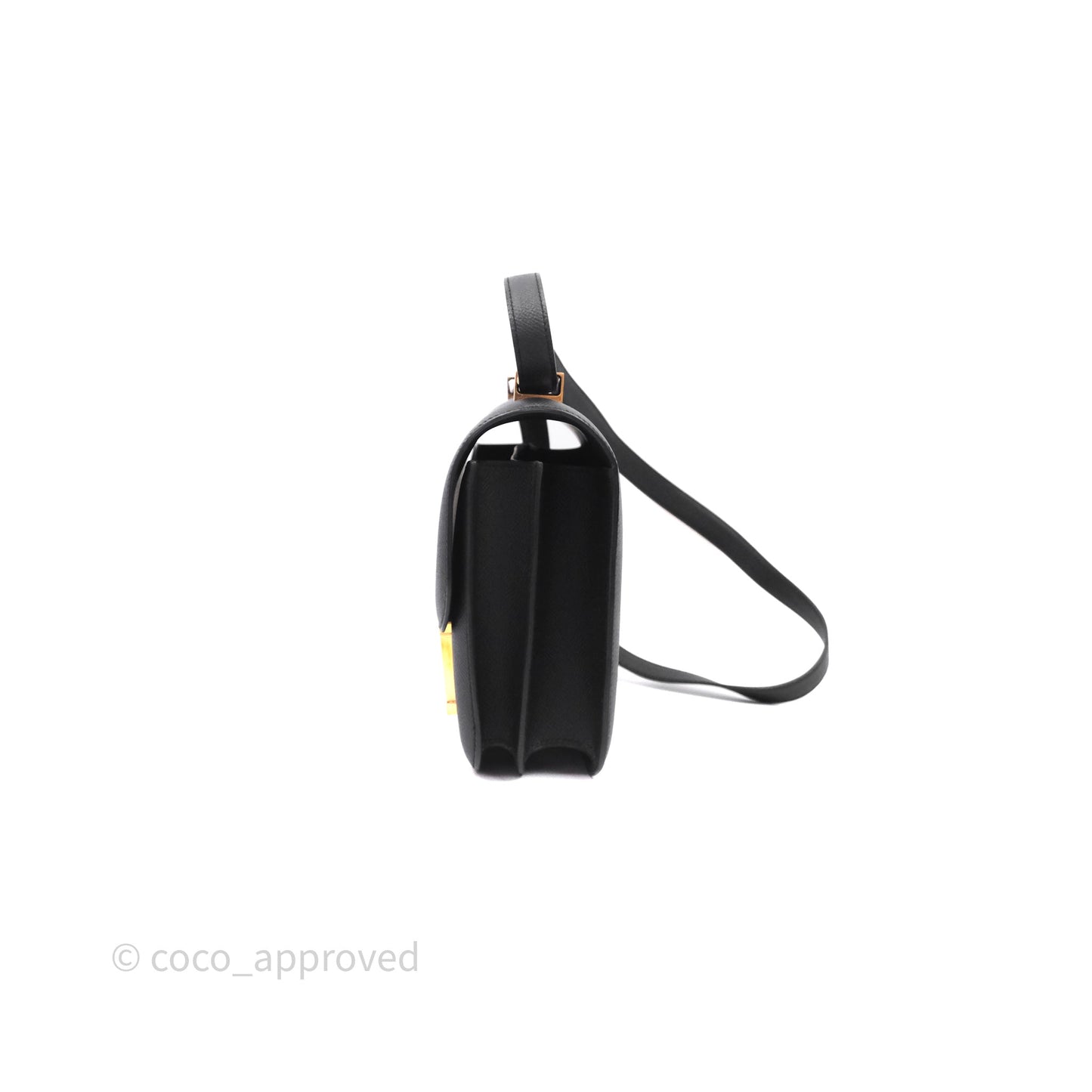 Hermès Constance 24 Noir 89 Epsom Gold Hardware