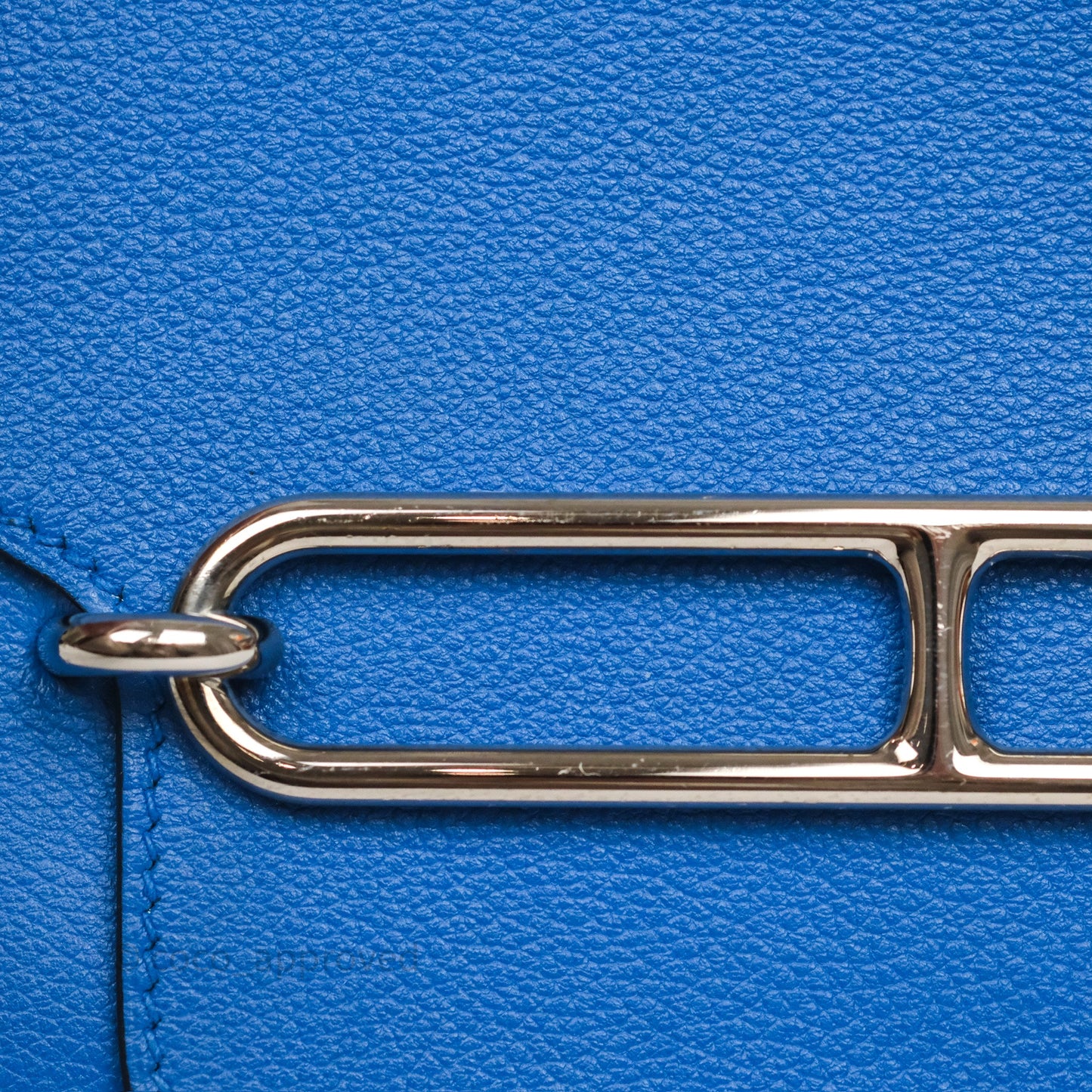 Hermès Roulis Mini 18 Blue Zellige I7 Evercolor Palladium Hardware