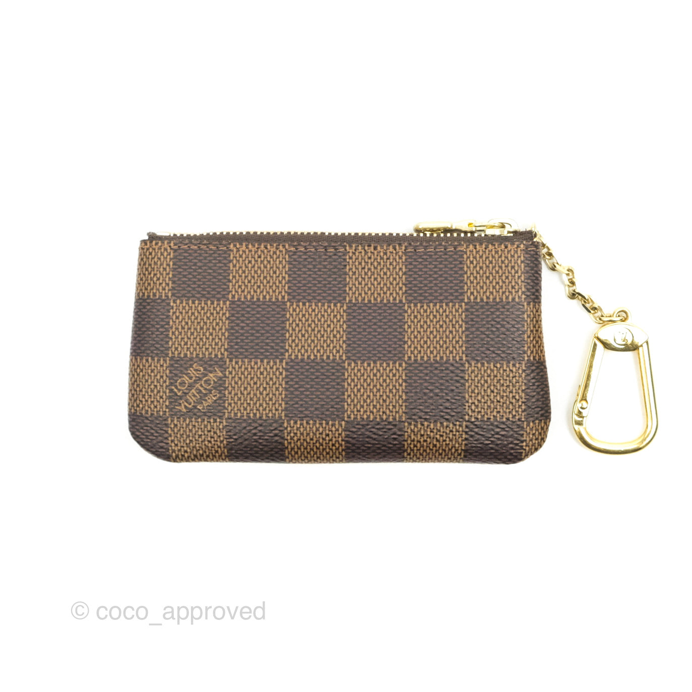 Louis Vuitton Damier Canvas Key Pouch Gold Hardware