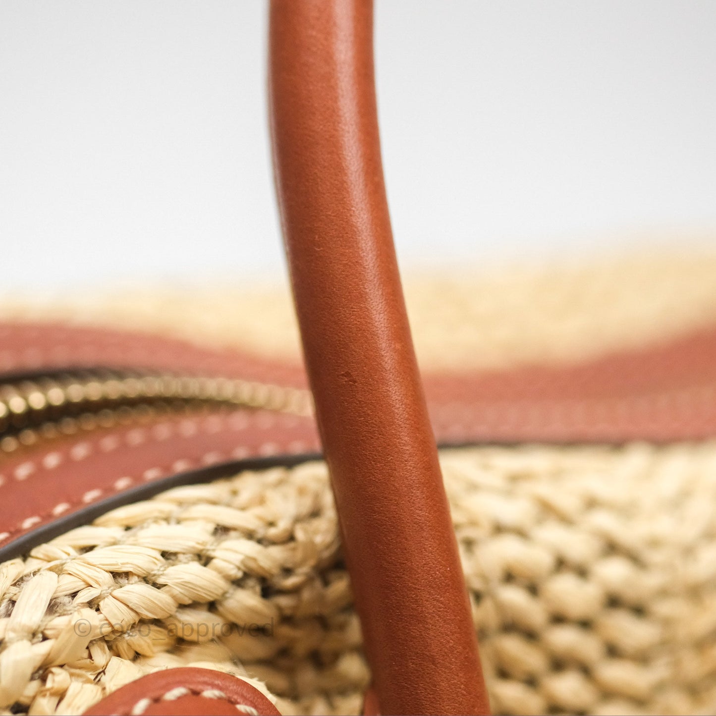 Delvaux Cool Box MM Bohème Raffia Brown