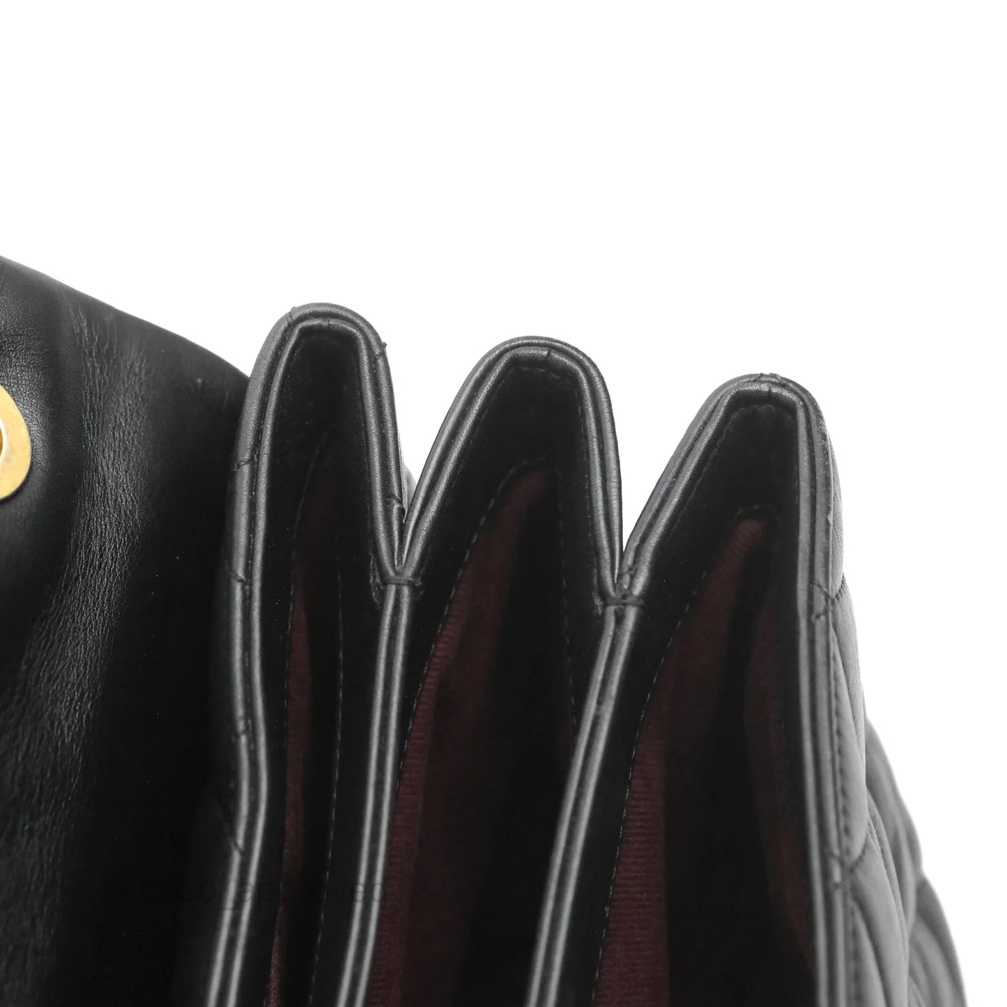 Chanel Soft Elegance Flap Bag Calfskin Black Aged Gold Hardware