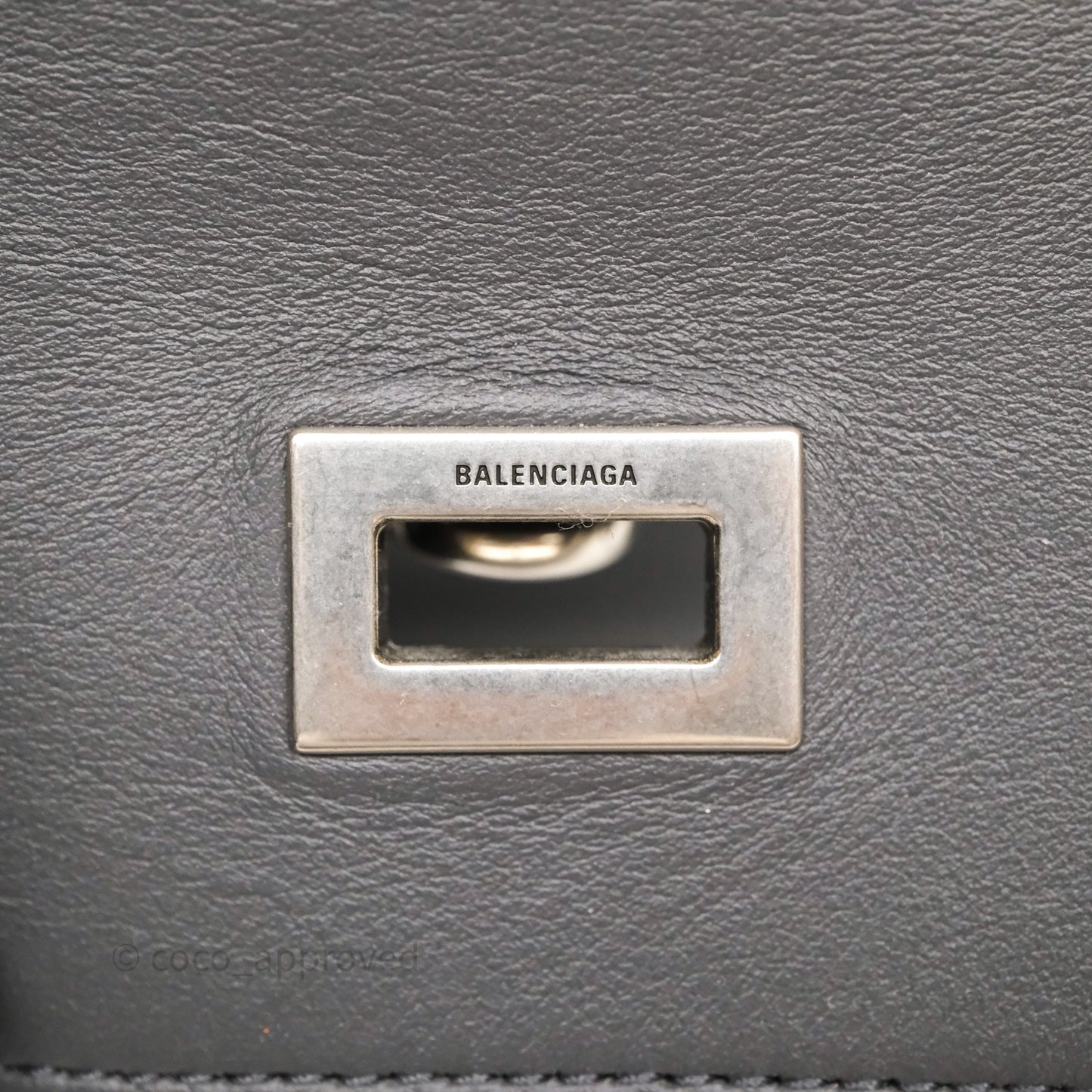 Balenciaga Small Bel Air Carry All Bag Grey Calfskin Silver Hardware