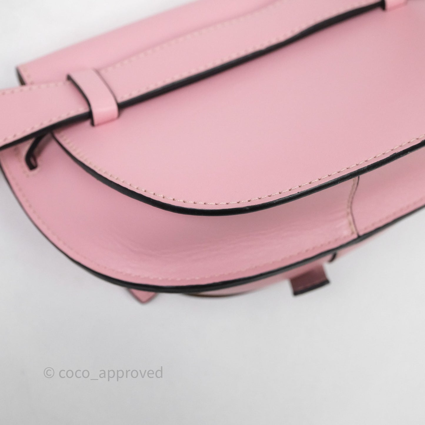 Loewe Mini Gate Belt Bag in Soft Calfskin Pink