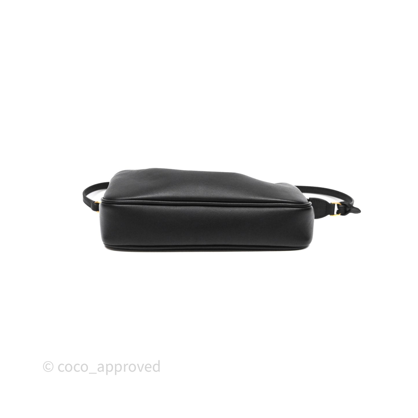 Balenciaga Rodeo Sling Pochette Leather Shoulder Bag Black Calfskin