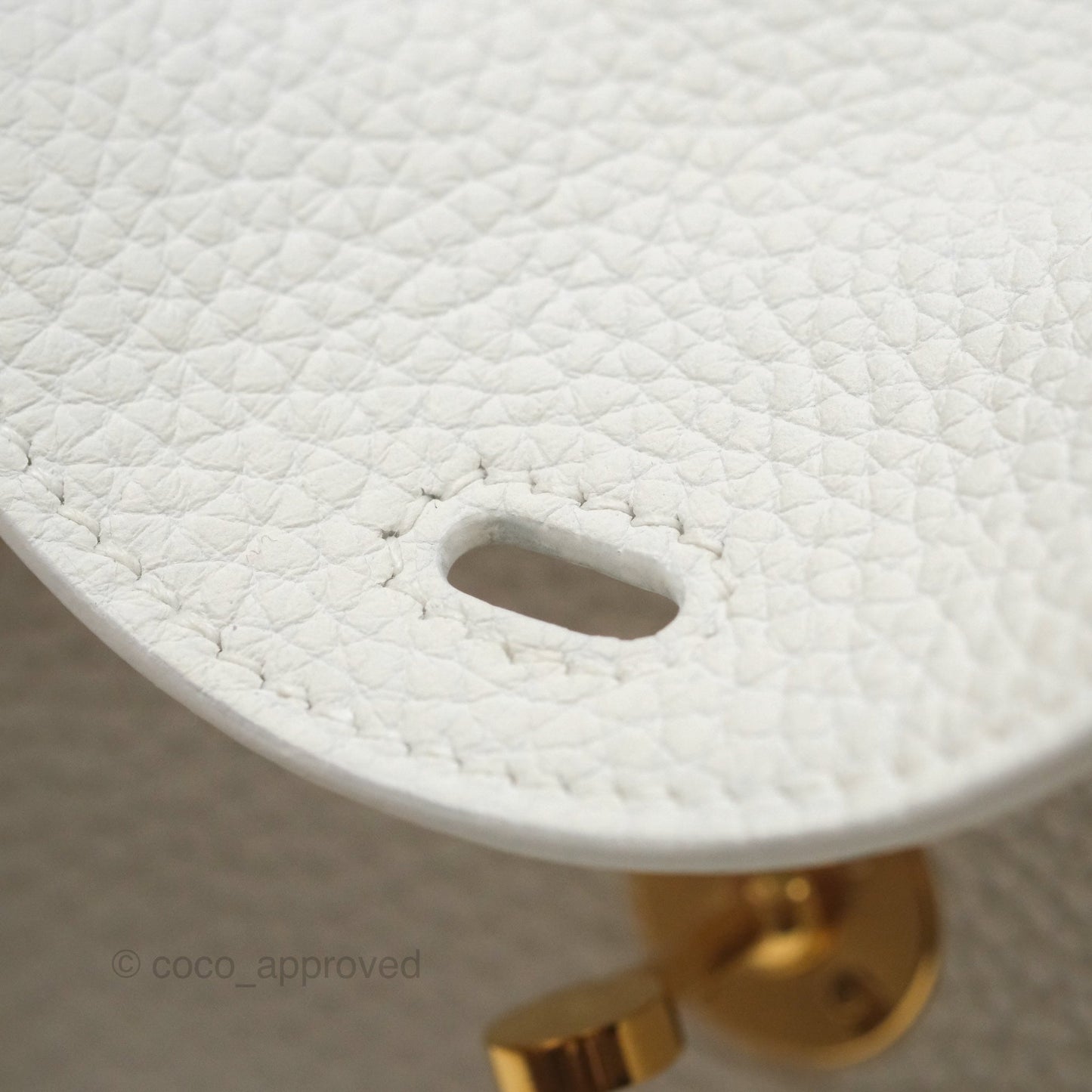 Hermès Mini Lindy 20 New White 0U Clemence Gold Hardware