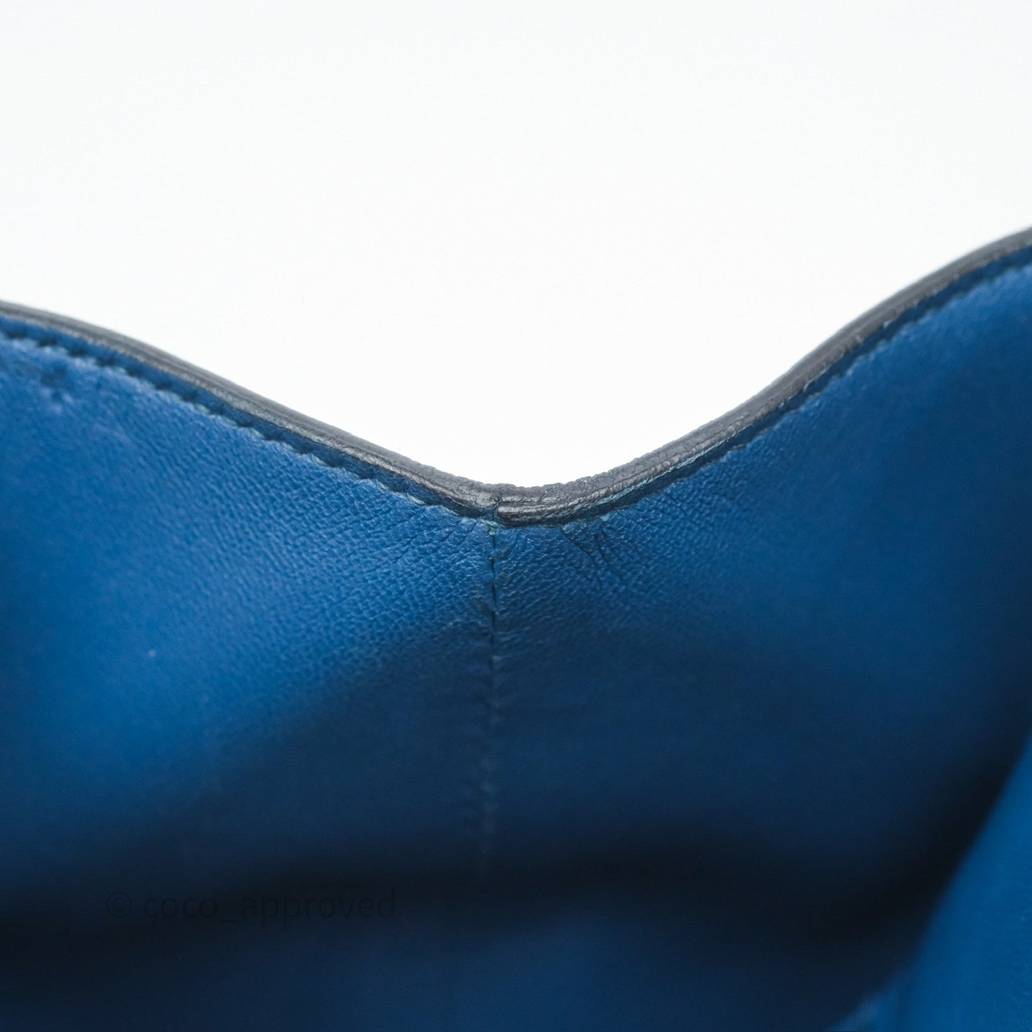 Hermès ToolBox 20 Bleu Cobalt 7C Evercolor Palladium Hardware