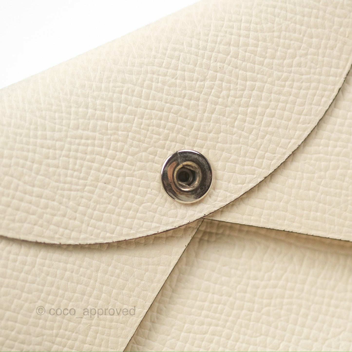 Hermès Calvi Card Holder Beton Epsom