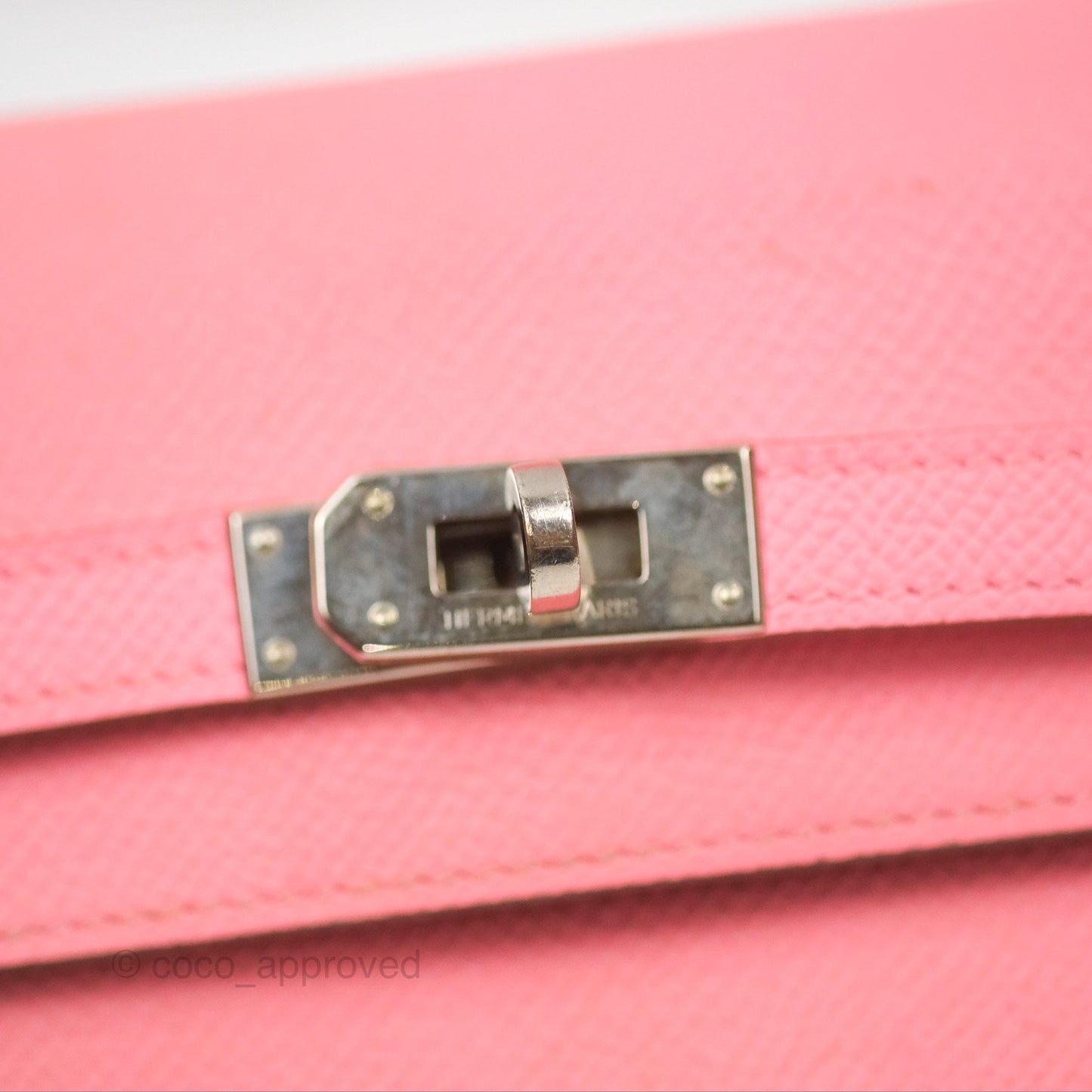 Hermès Small Kelly Wallet Rose Confetti Epsom Palladium Hardware