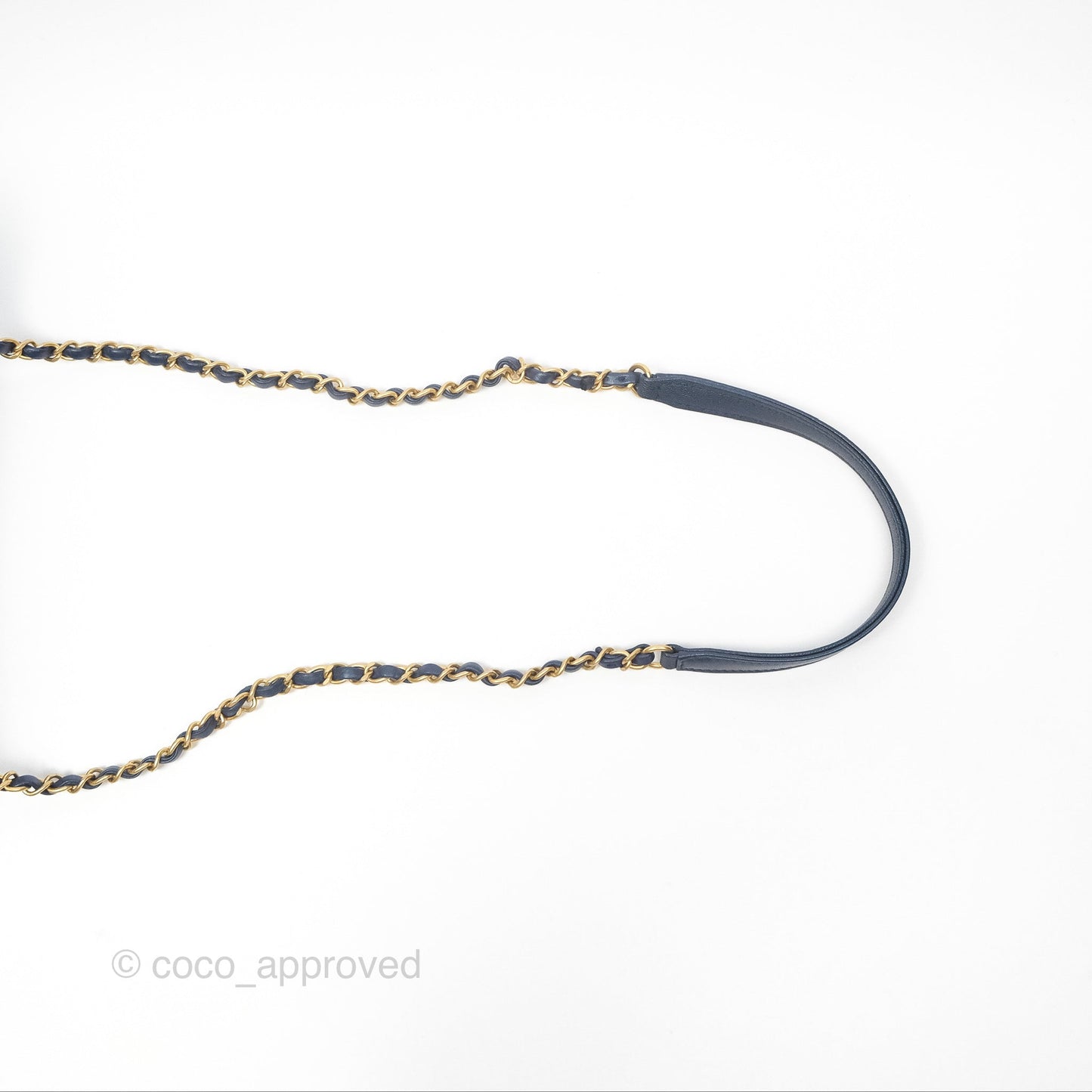 Chanel Small Quilted Chic Pearls Flap Iridescent Navy Goatskin Aged Gold Hardware