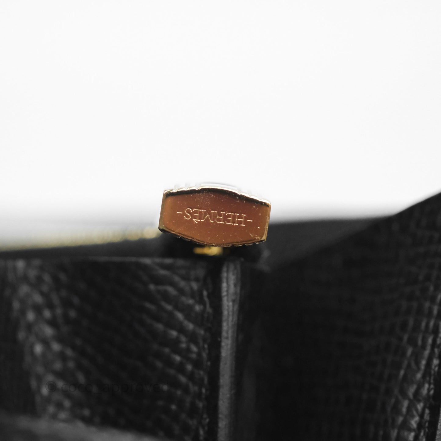 Hermès Kelly Wallet Black Noir 89 Epsom Gold Hardware
