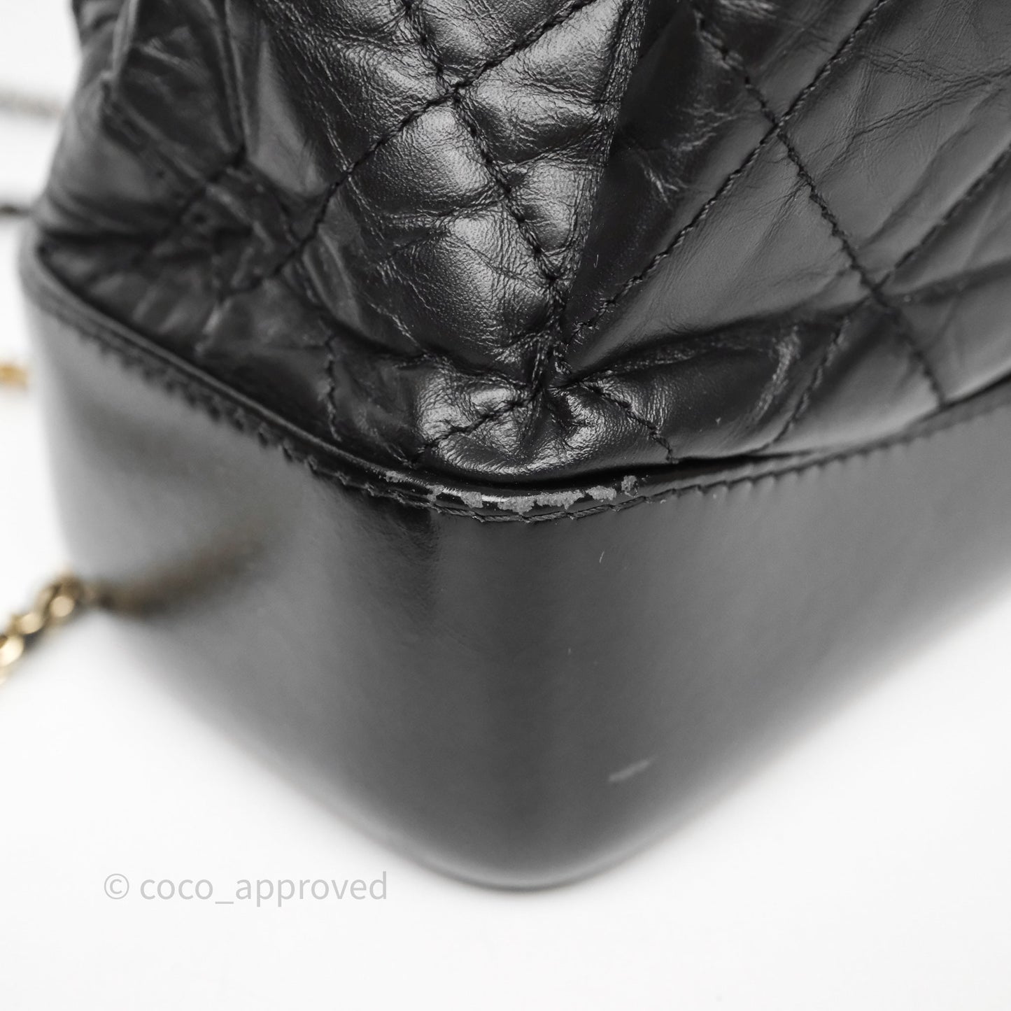 Chanel Small Gabrielle Backpack Black Aged Calfskin