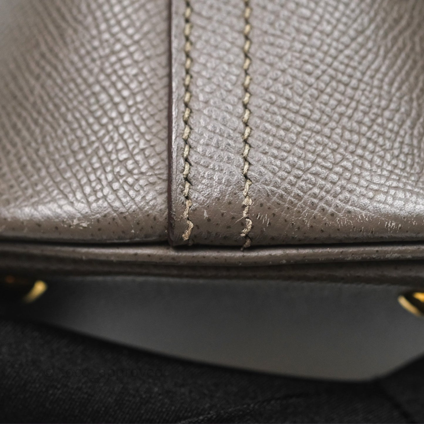 Hermès Bolide 27 Etain 8F Epsom Gold Hardware