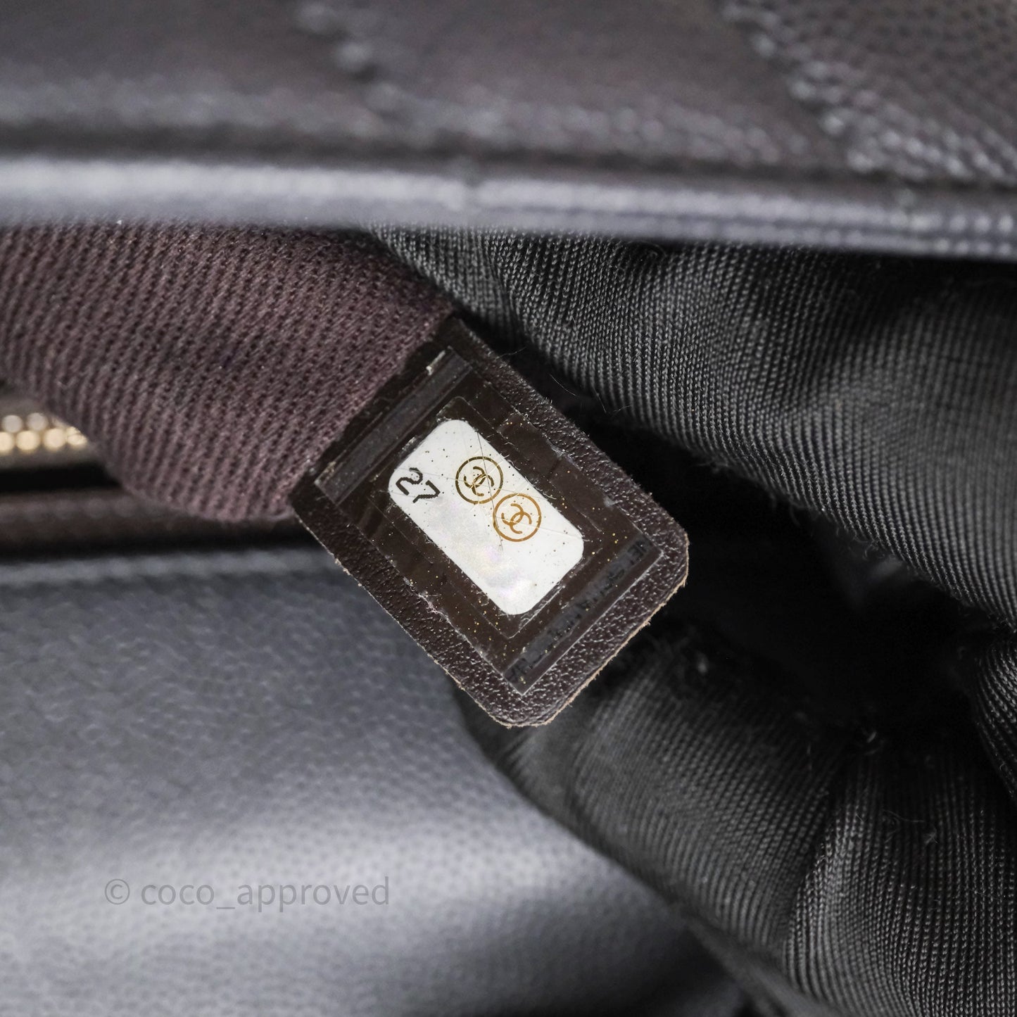 Chanel Medium Coco Handle Chevron Grey Bag Gold Hardware