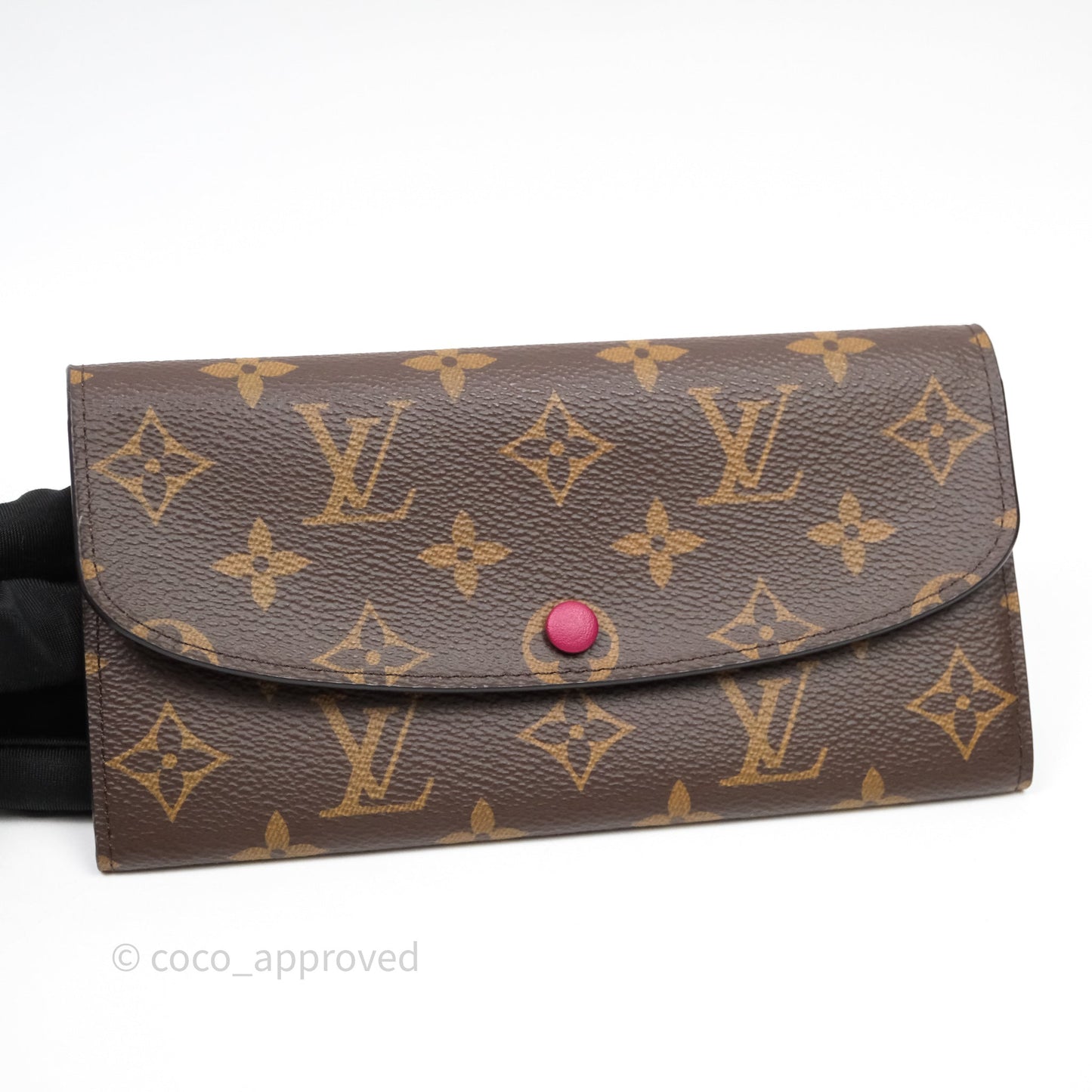 Louis Vuitton Emilie Wallet Monogram Canvas Fuchsia Pink