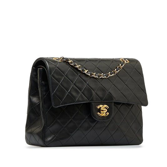 Luxury Chanel Medium Tall Classic Lambskin Double Flap Shoulder Bag