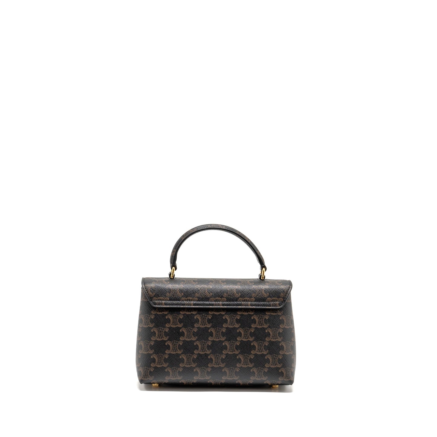 Celine Teen Nino Bag Triomphe Canvas Tan GHW
