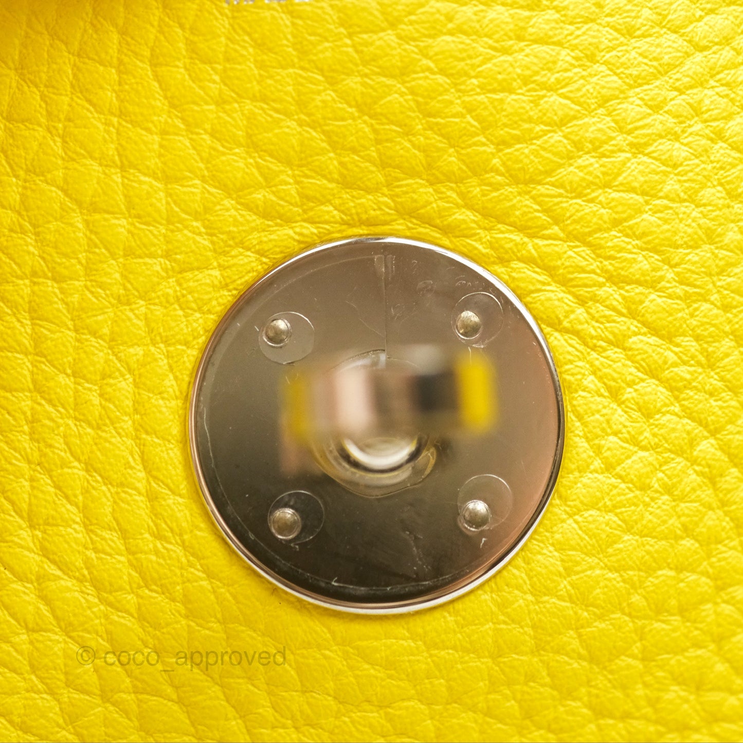 Hermès Lindy 30 Celemence Lime 9R Palladium Hardware