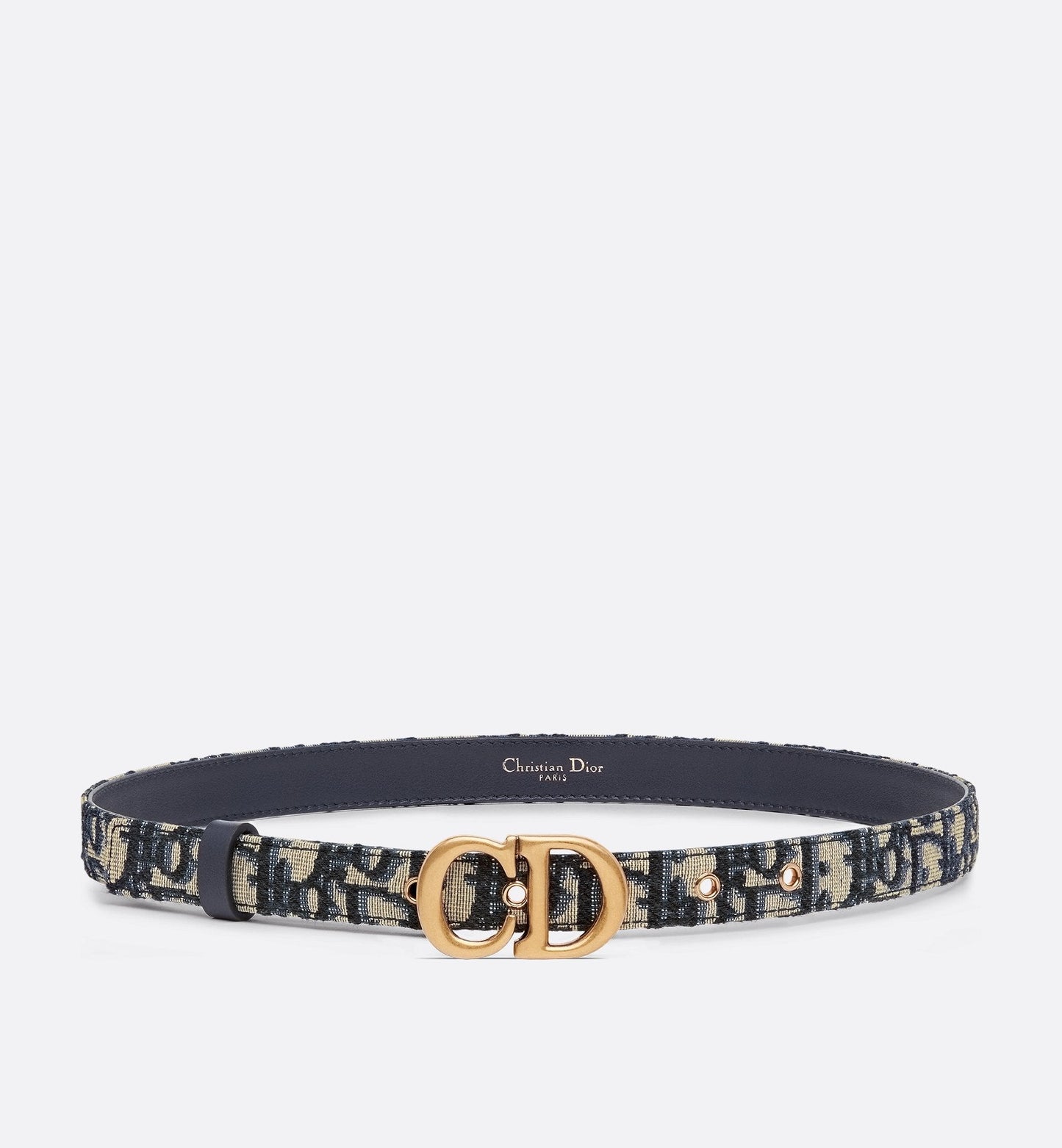 Saddle Belt Blue Luxury Dior Oblique Jacquard 20 mm