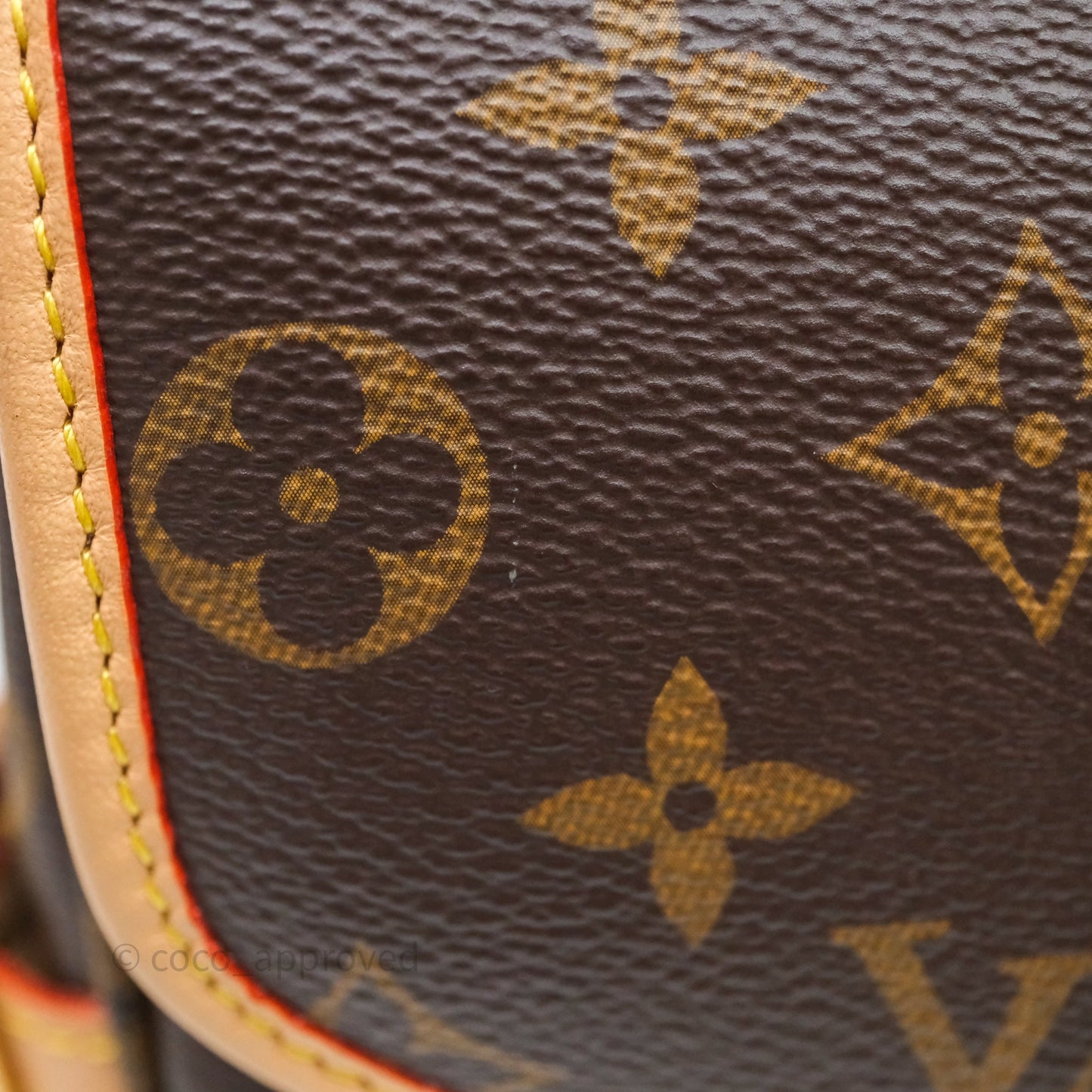 Louis Vuitton Saumur BB Monogram Bag Gold Hardware