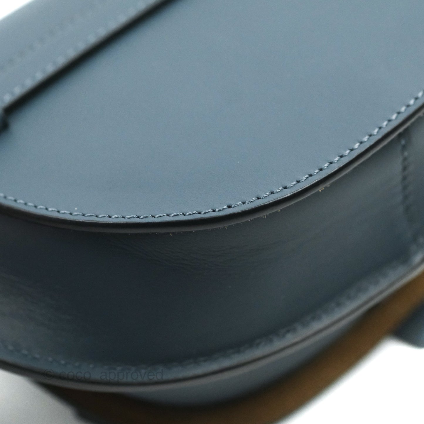 Loewe Mini Gate Dual bag Onyx Blue Soft Calfskin Jacquard Strap