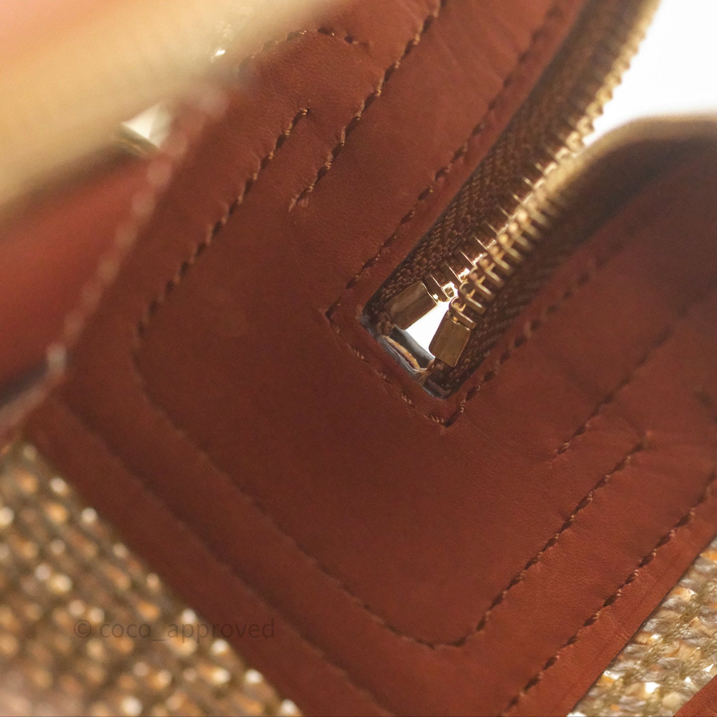 Delvaux Cool Box MM Bohème Raffia Brown